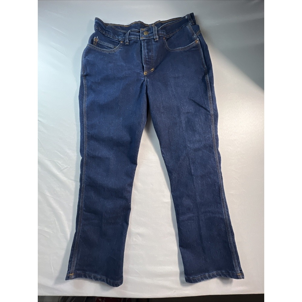Origin Maine Legit Fit Jeans Women's 34x28 Dark Denim Straight Leg Boot USA